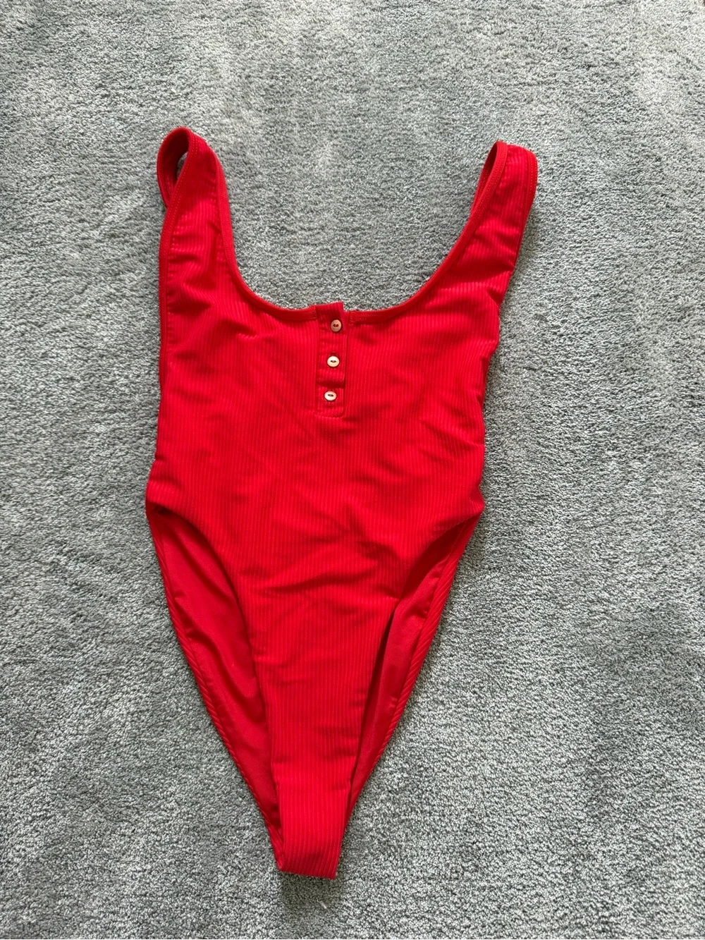 Frankie's Bikinis Red One-Piece Swimsuit